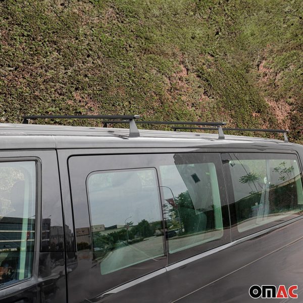2016-2023 Mercedes Metris Fix Points Roof Racks Cross Bar Black 3 Pcs Cheap - Image 2