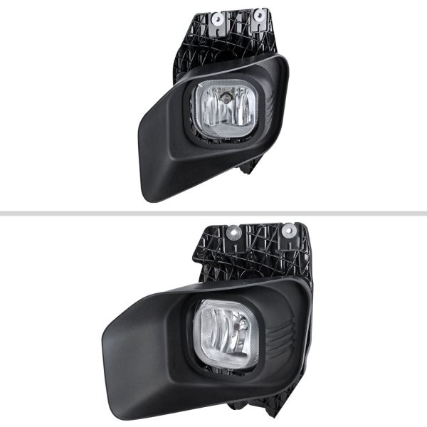 2011-2016 Ford F-250 F-350 F-450 F-550 12V 42W H10 Fog Lights Kit Chrome Clear Cheap - Image 2