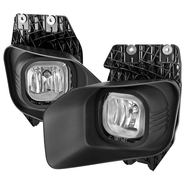 2011-2016 Ford F-250 F-350 F-450 F-550 12V 42W H10 Fog Lights Kit Chrome Clear Cheap